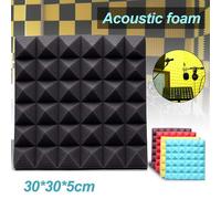 XM Mousse insonorisée acoustique de Studio Panneau de traitement d'absorption acoustique carrelage éponge de protection 30*30*5cm nouveau