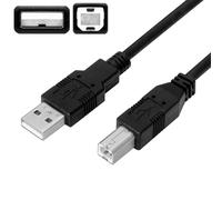 XM NANOCABLE 10.01.0103-BK Câble d'Imprimante Scanner Fax USB 2.0 Connecteur Type A/M vers B/M Mâle-Male 18m Cordon Noir