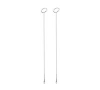 Xm Outil De Couture En Acier Inoxydable Crochet Tourneur À Longue Boucle Crochet Ceinture De Couture Outil Cité Bricolage Accessoires De Tricot 2 Pièces
