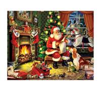 Xm Outil De Décoration De Noël En Diamant Peinture Brodée Point De Croix Strass Collé Décoration De Maison Fournitures De Jardin À Domicile