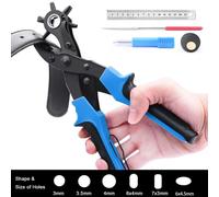 Xm Outil De Poinçonnage Pour Ceintures Avec Règle Tournevis Plaque À Poinçonner Et Outil De Perforation Perforateur De Trous Pour Tissu Selle