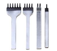 Xm Poinçons De Couture Pour Ceinture En Cuir Ensemble D'outils D'artisanat Du Cuir À Dents 1/2/4/6 Bricolage Outils De Couture Faits Main Poinçons De Trou De Couture 4 Pièces