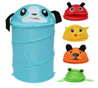 Xm Pop Up Panier À Linge Pour Animaux Dessin Animé Panier De Rangement Pour Enfants Panier De Rangement Cylindre De Rangement Pour Articles Divers Boîte À Vêtements Baril Pliable