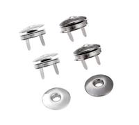 Xm Sac À Main À Boutons Magnétiques En Métal 10 Pièces Sac À Pression Magnétique Mince Fermoir Boutons Métalliques Vêtements Accessoires Sac À Main 17mm Argent/Noir
