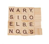 Xm Scrabble Jeu De Mots Croisés En Bois Artisanat En Bois Bricolage Mots D'apprentissage Mots Cadeau Éducatif Pour Enfant Scrabble Bricolage A3 100 Pièces