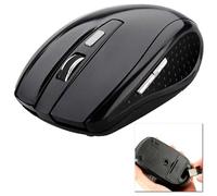 XM Souris Optique Sans Fil 2.4G 1600DPI avec Récepteur USB Wireless Mouse Noir pour PC Ordinateur Portable Windows 10 7 XP
