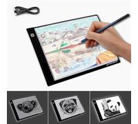 Xm Tablette Graphique Numérique A4 Crayon D'art Mince D'artiste Planche À Dessin Boîte À Lumière Suivi Écriture Tablette Électronique Tampon De Gradation