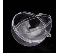 Xm Transparent Noël Suspendus Boule Couleur Claire Remplissable Bonbons Snack Boule Boîte Noël Ornement Christ Arbre Fête Faveur Cadeau 7cm A2