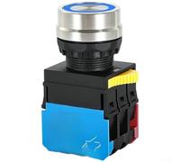 XM38E 11DNJ Interrupteur à bouton de contact argenté 22 mm avec mécanisme de réinitialisation et verrouillage automatique pour une utilisation dans l'automatisation industrielle (I)