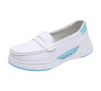 XMACKEEDGH Chaussures d'infirmière légères et Confortables à Enfiler, Respirantes et antidérapantes, idéales pour Le Travail en Milieu médical, Debout Toute la journée.(36 EU)