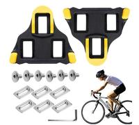 Xmart Cale de Pédale Crampons Compatibles avec Shimano SPD SL Cales de Vélo Flottantes à 6° Antidérapante Jaune pour Le Cyclisme sur Route en ExtéRieur