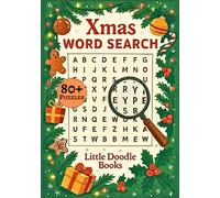 Xmas Word Search Puzzle Book: 80 Festive Word Puzzles Filled with Holiday Cheer, Santa, Gifts, and Winter Fun