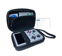 Xmaspanda Sac de transport avec protecteur d'écran pour RG353V/XU10/RG35XX / RG353VS/R36S, console de jeu portable, RG353V/RG35XX, étui de rangement pour console de jeu, rétro