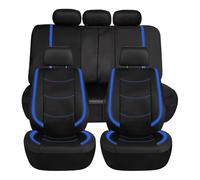 XMBTVAUMN Housse de Siege Auto Complet, pour Seat Leon St 2020-2024 Ensemble Impermeable Respirant Protege Siege Voiture Arriere divisable Fermeture Eclair,B