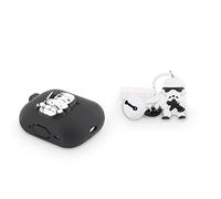XMBYGY Airpods Pro 2nd Generation Case Cover avec Doll and Keychain, Cute Skin Design Silicone Charging Case Housse de Protection Accessoires Compatible pour Airpods Pro 2 Case 2022 (Stormtrooper)