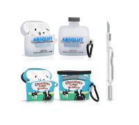 XMBYGY Coque Apple AirPods 4ème génération écouteurs sans fil avec stylo de nettoyage, design de peau de dessin animé en silicone, étui de protection pour AirPods 4 (FTJ+TTQ)