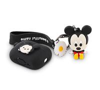 XMBYGY Coque Mignonne pour AirPods Pro 2nd/1st Génération (2023/2022/2019) avec Poupée et Porte-clés Anti-Perte, Boîtier en Silicone Protecteur Contre Chocs avec Kits pour Femmes Hommes