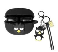 XMBYGY Coque pour écouteurs Bose Ultra ouverts (2024), coque de protection antichoc en silicone avec lanière anti-perte de poupée de dessin animé pour homme et femme (merle)