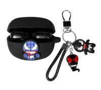 XMBYGY Coque pour écouteurs Bose Ultra ouverts (2024), coque de protection antichoc en silicone avec lanière anti-perte de poupée de dessin animé pour homme et femme (VEN)