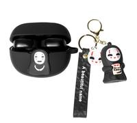 XMBYGY Coque pour écouteurs Bose Ultra ouverts (2024), coque de protection antichoc en silicone avec lanière anti-perte de poupée de dessin animé pour homme et femme (FSM)