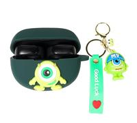 XMBYGY Coque pour écouteurs Bose Ultra ouverts (2024), coque de protection antichoc en silicone avec lanière anti-perte de poupée de dessin animé pour homme et femme (MrQ)