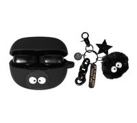 XMBYGY Coque pour écouteurs Bose Ultra ouverts (2024), coque de protection antichoc en silicone avec lanière anti-perte de poupée de dessin animé pour homme et femme (FAI)