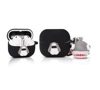 XMBYGY Coque pour Samsung Galaxy Buds 3 et Galaxy Buds 3 Pro Écouteurs avec poupée et mousqueton, coque de protection antichoc en silicone avec motif de peau de dessin animé pour homme, femme,