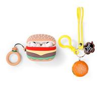 XMBYGY Étui pour AirPods Pro 2e et 1ère génération Écouteurs sans fil avec poupée et cordon anti-perte, chargement en silicone, coque de protection anti-chocs avec design peau de dessin animé 3D pour