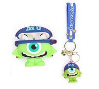 XMBYGY Housse pour AirPods Pro 2nd/1st Génération Écouteurs Sans Fil avec Poupée et Cordon Anti-Perte, en Silicone, Chargement, Protection Antichoc avec Design 3D en Relief en Carton pour AirPods Pro