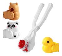 Xmccvt Capybara Clip boule de neige, forme de boule de neige animal amusant avec 4 têtes pour enfants, jouet d'extérieur pour activités familiales et jeux en plein air