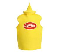 Xmccvt Déguisements Drôles,Tenue Drôle Ketchup avec Fermeture Éclair | Déguisement Moutarde pour Décor Halloween - Pour Célébrations Fêtes Soirées Danses Spectacles et Scène de