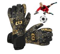 Xmccvt Gants De De But,Élastiques Confortables Haute Performance Réutilisables,avec Protection des Doigts pour Le Football | pour Adultes Famille et