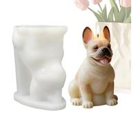 Xmccvt Moule en Silicone pour Bougie Chien,Moule à Ciment | DIY en Plâtre - pour Créateurs, Débutants, Artistes, Amateurs de DIY, Ateliers, Événements à Domicile