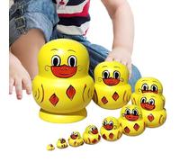 Xmccvt Poupées matriochka, modèle en bois peint à la main - Poupées matriochka en bois, pour la décoration de la chambre à coucher, de la chambre d'enfant et des jours fériés