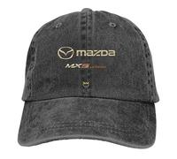 XMCMBS sur Mesure Casquette Baseball pour Mazda MX-5 2010-2023,Anti-Soleil Coton Baseball Cap,Chapeau Ete Respirante Légère Réglable Accessoires,C
