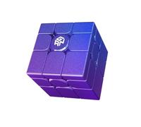 XMDCuber GAN Magnetic Mirror Cube 3x3 UV Coated, Purple Speed Mirror Cube Stickerless,with 48 Magnets, Gift for Adult Children