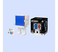 XMDCuber MoYo Meilong Robot 5x5 Cube Stickerless, Meilong Robot Display Box Edition 5x5 Speed Cube 60mm, Fun educational toys for collectible display (5x5)