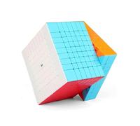 XMDCuber QY Toys 9x9 Speed Cube Stickerless, 9x9x9 Magic Cube Puzzle, 75mm Large Size, Smooth Turning, Durable High-Order Cube for Advanced Cubers