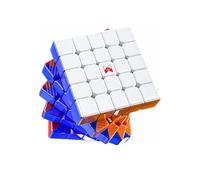 XMDCuber QY Toys Hong M 5x5 Speed Cube-Magnetic Ball Core UV Coated, Stickerless Flagship Cube 5x5x5 for competitions 60.8mm