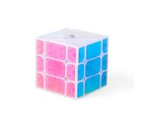 XMDCuber QY Toys ICY Amber Series Fisher Speed Cube - Frosted Amber Colour, Stickerless & Smooth, 55.5 mm YiLeng Puzzle Cube