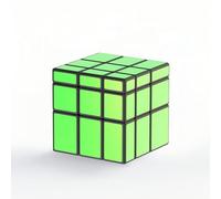 XMDCuber QY Toys Mirror Speed Cube 3 x 3 Fluorescent, vert fluorescent, phosphorescent, 57 mm