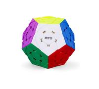 XMDCuber QY Toys QiHeng V2 M Megaminx Magnetic Dodecahedron Speed Cube 3x3 Stickerless Pentagonal Magic Cube,120 Magnets, 33mm