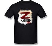 XMFFDO Men's Z Nation Logo T Shirt Black Manches Courtes(Small)