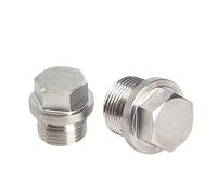 XMGKMN 1 pièce de pouce 304 bride en acier inoxydable hexagonal bouchon d'arrêt bouchon couvercle tête gorge bouchon d'huile 3/4 pouce G1/4 3/8 (couleur : M20 x 1,5)