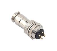 XMGKMN 1 prise et prise aviation GX16 plaqué or à montage inversé 2 broches 3 broches 4 broches 5 broches 16 mm connecteur de câble
