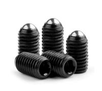 XMGKMN 10 pièces M3M4M5M6 Wave sub Screw 12.9 Wave Tête sphérique Positionnement Piston de ressort à bille *6x8x10x12x20x30 (couleur : M6*25)