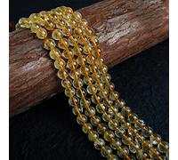 XMGKMN Citrine naturelle Perles lâches DIY Bracelet Bijoux Perles Citrine brésilienne Accessoires semi-finis 1 pièce perles semi-finies (couleur : 1, taille : 10 mm/environ 37 pièces)