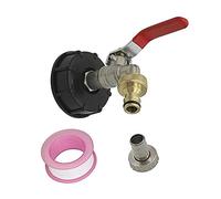 XMGKMN Kit d'adaptateur de valve de réservoir IBC avec filetage femelle robuste de 60 mm vers filetage mâle de 1,27 cm