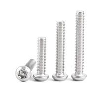 XMGKMN Lot de 20 vis antivol M3M4 à tête ronde en acier inoxydable 304 avec boulon à colonne* x5 x 6 x 8 x 10 x 12 x 25 x 30 (couleur : M3 x 12)