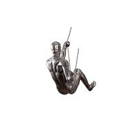 XMGoodday Résine Sculpture Escalade Homme Sculpture Murale Creative Mur Fini À La Main Mur Art Home Decor Statues-L